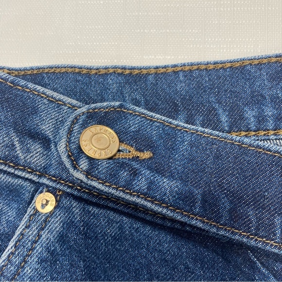 Express wide leg denim pants with unique waist - Picture 6 of 9